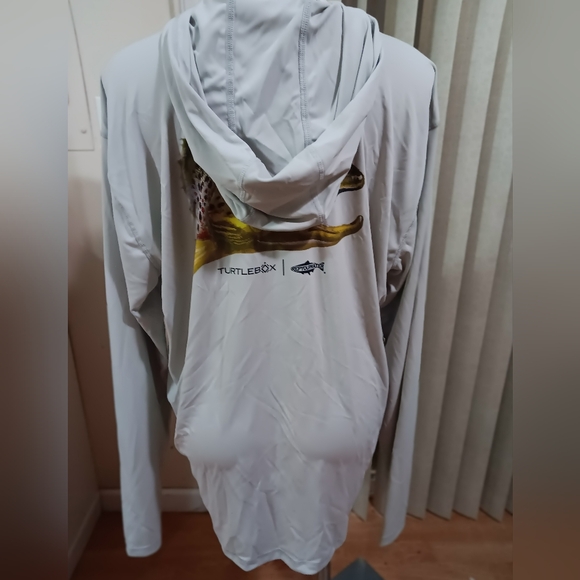 RepYourWater Sun Hoody Breathable Graphic Print Fishing Trout Size XL - Picture 4 of 5